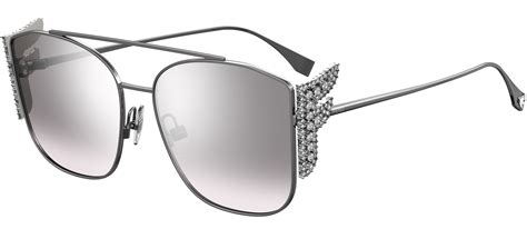 fendi ff 0380/g/s|Fendi FENDI FREEDOM FF 0380/G/S RUTHENIUM/GREY .